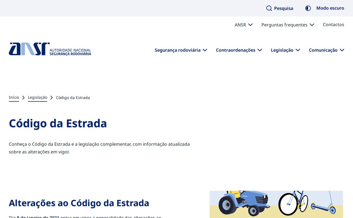 codigo da estrada