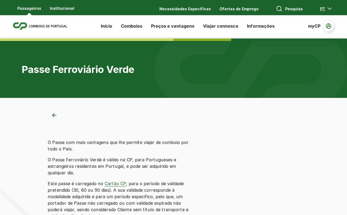 cp passe verde
